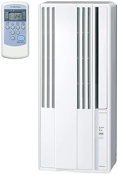 【中古】［非常に良い］【工事不要】 CORONA(コロナ) ウインドエアコン Relala 窓用エアコン (冷房専用タイプ) 除湿 送風 タイマー機能 リモコン付 シェルホワイト CW-1