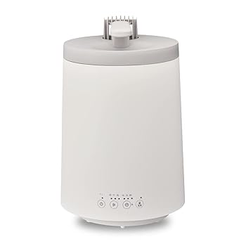 【中古】ドウシシャ 加湿器 スチーム式 加熱式 上から給水 ホワイト 抗菌加工 大容量 洗浄モード付き ..
