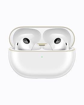 【中古】HUAWEI FreeBuds Pro 4 ワイヤレスイヤホン カナル型 ハイレゾ対応 ダイナミックANC3.0 IP54防塵防滴 33時間音楽再生 ワイヤレス充電 ホワイト