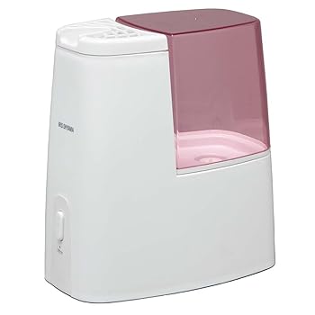 【中古】アイリスオーヤマ 加熱式加湿器 タンク容量1.9 ピンク アロマトレー付き SHM-260D-P