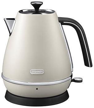 【中古】［非常に良い］デロンギ(DeLonghi) ディスティンタコレクション 電気ケトル ピュアホワイト 1.0L 空だき防止 自動電源オフ KBI1200J-Wの商品画像