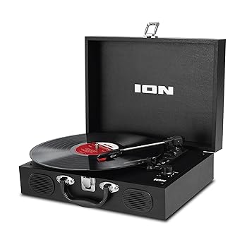 【中古】［非常に良い］ION Audio レコードプレーヤー スピーカー内蔵 ポータブル スーツケース型 持ち..