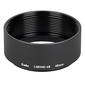 【中古】［非常に良い］Kenko レンズフード レンズメタルフード LMH46-49 BK 46mm アルミ製 連結可能 792018