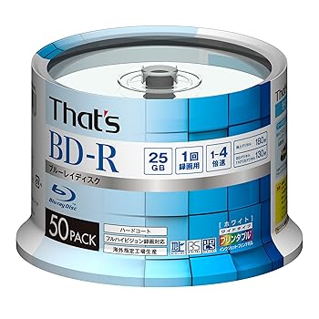 ����š�That's BD-R �ӥǥ��� 4��® 180ʬ 25GB �������ϡ��ɥ����Ȼ��� �磻�ɥץ�󥿥֥��� ������������ ���ԥ�ɥ륱����50���� BR...