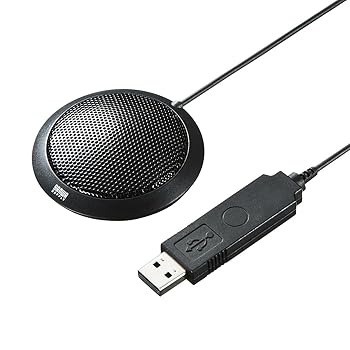 Netbook （UmPC） - 【中古】サンワサプライ USBマイクロホン 無(全)指向性 フラット型 MM-MCU06BK
