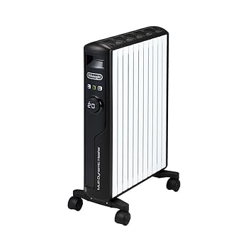 【中古】［非常に良い］De’Longhi (デロンギ) マルチダイナミックヒーター MDHS15-BK 電気ヒーター ゼロ風暖房 静音 表面温度約60℃ エコモード チャイルドロック [10-