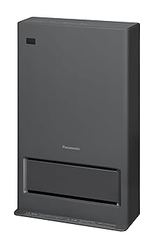 【中古】パナソニック セラミックファンヒーター 温風2段階 ナノイーX搭載 室温センサー ひとセンサー 薄型ボディ グレー DS-FZX1200-H