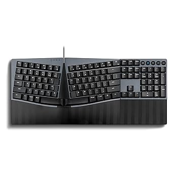 【中古】Perixx Px Ergo Mech エルゴノミクスキーボード メカニカル フルサイズ ロープロファイル 有線接続 USB Windows/Mac OS Xと互換性あり ブラック(2.0)