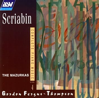 【中古】Scriabin:the 21 Mazurkas