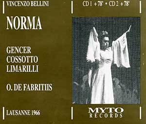 【中古】Bellini: Norma