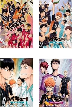 【中古】劇場版 総集編 ハイキュー!! 前編 終わりと始まり、後編 勝者と敗者 + 前編 才能とセンス、後編 コンセプトの戦い [レンタル落ち] 全4巻セット [