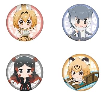 【中古】けものフレンズ ねんどろいどぷらす 缶バッジセット さばんなちほー&じゃんぐるちほー
