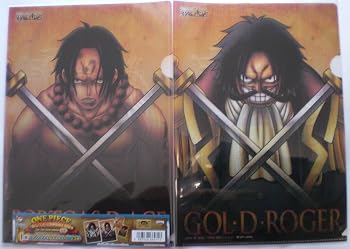 一番くじ ワンピース ROMANCE DAWN for the new world 前編 I賞 クリアファイル＆ステッカー エース ロジャー 単品 ロマンスドーン ONE PIECE バ