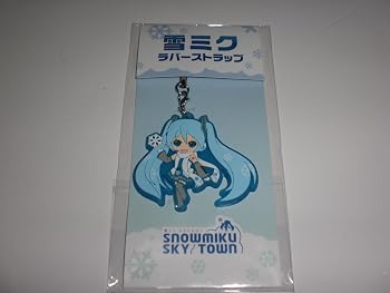 [중고] snowmiku SKY TOWN 눈 미쿠 고무 스트랩