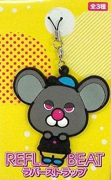 【中古】リフレクビート ラバーストラップ パステルくん 黒(B) 単品 プライズ