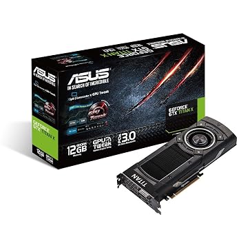 【中古】ASUSTek NVIDIA GeForce GTX TITAN X搭載ビデオカード GTXTITANX-12GD5
