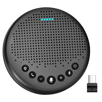 スピーカーフォン EMEET Luna 在宅勤務 テレワーク 連結機能 VoiceIAモード エコー・ノイズのキャンセリング 会議用マイクスピーカー ワイヤレス