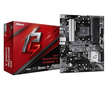 【中古】ASRock AMD Ryzen 5000シリーズ (Soket AM4)対応 B550チップセット搭載 ATX マザーボード 【国内正規代理店品】B550 Phantom Gaming 4