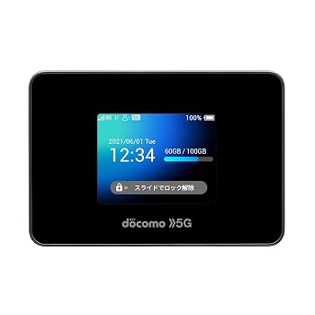 docomo Wi-Fi STATION SH-52B 黒 約74（H）×約108（W）×約15.7（D）mm