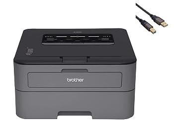 【中古】Brother HL-L2300 モノクロレーザープリンター 両面印刷付き ビジネス オフィス 自宅用 - 最大2400 x 600解像度 - 27ppm 印刷速度 高速USB 2.0 2