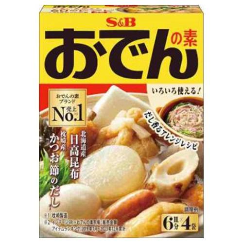 S&B おでんの素 6皿分 (4袋入) 調味料 だし