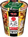 【訳あり 大特価】 賞味期限：2017年1月30日 明星 大砲ラーメン 黒とんこつ (105g) [02P03Dec16]