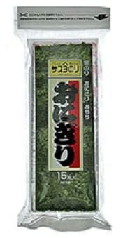 サスヨのり 焼のり おにぎり15 3切 (15枚入) サスヨのり 焼のり おにぎり15 3切 (15枚入)