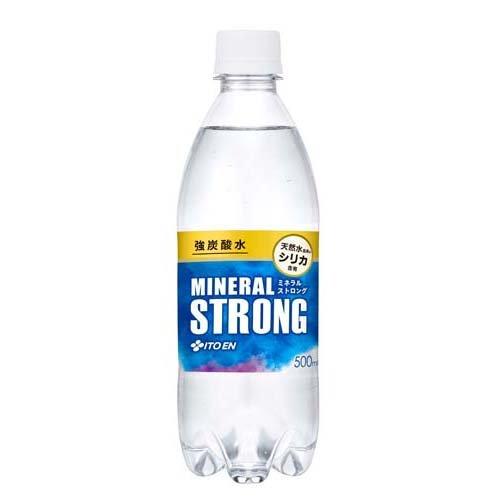 【24本セット】 伊藤園 強炭酸水 ミネラル ストロング シリカ含有 (500ml×24本入) ペットボトル 炭酸飲料