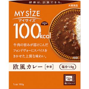 大塚食品 100kcal マイサイズ 欧風カレー 1人前 (150g) 箱ごとレンジ可 レトルト
