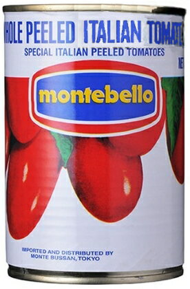 モンテベッロ　トマト缶(400g)　1個　ホールトマト　イタリア産トマト　さっと煮込むパスタや スープに