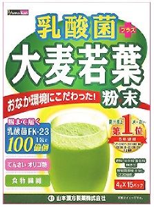 ★パッケージ・商品内容等は、予告なく変更する場合も 　ございます。予めご了承ください。 ★当店では複数の店舗で在庫を共有しております。 　在庫切れの場合もございますので予めご了承ください。 【商品の特長】 　大麦若葉＋乳酸菌＋オリゴ糖のトリプルバランス！ 　大麦若葉の不溶性食物繊維とオリゴ糖が、乳酸菌のエサ となり、善玉菌を増やします。 　腸内の善玉菌を増やし、腸内環境の改善や、免疫力アップ、 健康維持に役立ちます！ 【原材料】 　大麦若葉粉末・ビートオリゴ糖、 　甜菜糖（てんさい糖）・乳酸菌（FK-23） 【発売元】 　山本漢方製薬 (健康食品 健康補助食品 大麦 若葉 乳酸菌 青汁) (健康飲料 飲料　山本漢方　大麦若葉青汁) 広告文責：SCB 050-3302-2709 原産国：日本