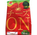 【zr 訳あり】 賞味期限:2018年1月2日 三幸製菓 チーズON Wわさび味 袋 個包装 (16枚入) わさびチーズののったうす焼きせんべい
