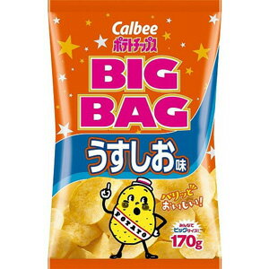 【訳あり】 賞味期限：2020年12月31日 カルビー ポテトチップス ビッグバッグ うすしお味 (170g) ポテチ