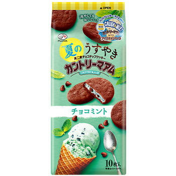  不二家 夏のうすやき カントリーマアム （チョコミント）