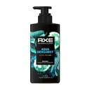 【T】 ユニリーバ アックス AXE プレミアムフレグランス ボディソープ アクアベルガモット シトラス+マリンの香り ポンプ 本体 440g