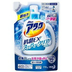 花王 アタック 抗菌EX スーパークリアジェル つめかえ用 (770g) 洗濯用洗剤のサムネイル