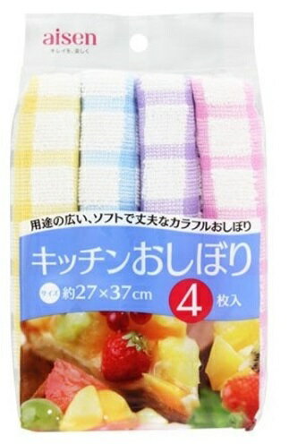 ★パッケージ・商品内容等は、予告なく変更する場合も 　ございます。予めご了承ください。 ★当店では複数の店舗で在庫を共有しております。 　在庫切れの場合もございますので予めご了承ください。 【商品の特長】 用途の広い、ソフトで丈夫なカラフルおしぼり ・吸水性・保水性にすぐれた綿100%、やさしい手ざわりで 　丈夫なパイル織りおしぼりです。 ・お手ふきや食器用、食卓用と幅広い用途に使えます。 ・ピンク、ブルー、イエロー、グリーンの4色で 　用途によって使い分けができます。 【サイズ】 　約27×37cm 【材質】 　綿100% 【使用上及び保管上の注意】 ●本来の用途以外の御使用はお避けください。 ●火のそばや高温になる場所には置かないでください。 ●ご使用後は良く洗い水気を切って乾かして保管してください。 ●漂白剤のご使用はお避けください。 【発売元】 　アイセン (おしぼり タオル キッチン用品 家事用品) 広告文責：SCB 050-3302-2709 原産国：日本