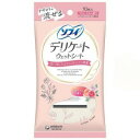 ユニ・チャーム ソフィ デリケートウェット フローラルの香り ウェットティッシュ (10枚入) トイレに流せる(4)