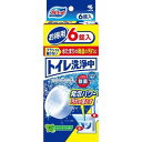 ブルーレット トイレ洗浄中 フレッシュミントの香り (6錠入) ブラシでは届かない水たまりの奥底の汚れに