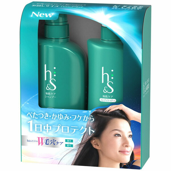 【ポンプ ペアセット】 P＆G h＆s エイチアンドエス リフレッシュ シャンプー（450ml）＆コンディショナー（450g）のサムネイル