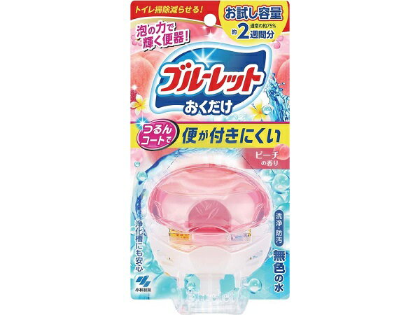 小林製薬 液体 ブルーレット おくだけ 便対策 ピーチ お試し品 (1個) トイレタンククリーナー