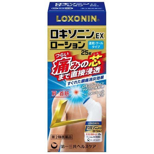  第一三共ヘルスケア ロキソニン EX ローション (25g) 速乾性があり、スーッとした使用感のクールタイプ