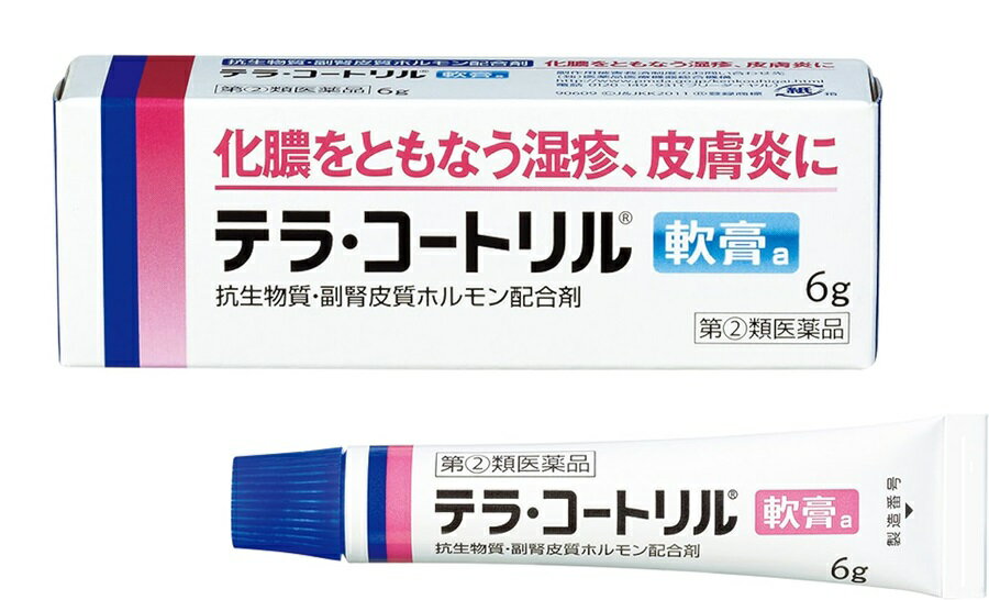 【第(2)類医薬品】 テラ・コートリル軟膏 (6g) 湿疹 皮膚炎 クリーム 軟膏 皮膚用薬のサムネイル