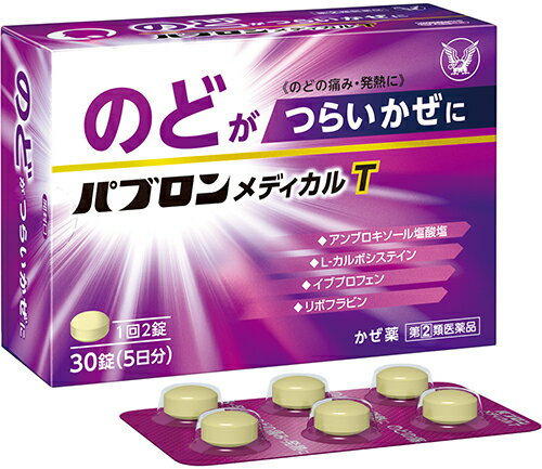 【第(2)類医薬品】 大正製薬 パブロン メディカルT (30錠) 感冒薬のサムネイル