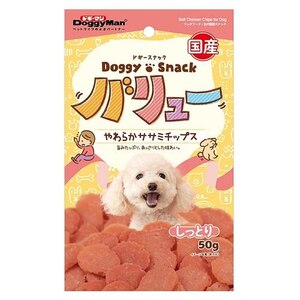 【訳あり】[10] ドギーマン ドギースナックバリュー やわらかササミチップス (50g) ドッグフード おやつ