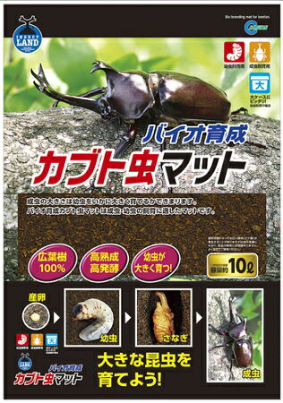 インセクトランド バイオ育成 カブト虫マット (10L) カブト虫 飼育用 昆虫用 マット