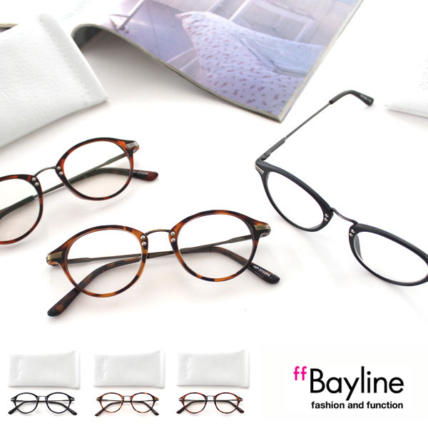 Bayline リーディンググラス クラシック ボストンフレーム×メタル シニアグラス 老眼鏡 おしゃれ メンズ あす楽対応