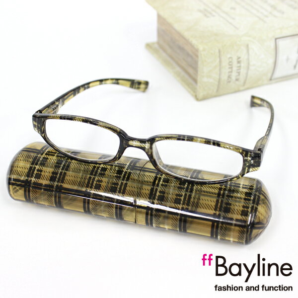 リーディンググラス 【SALE】 Bayline 老眼鏡 おしゃれ メンズ リーディンググラス チェック柄 クリアチェック 可愛い レディース シニアグラス ギフト プレゼント 実用的