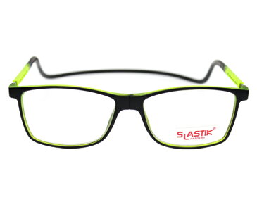 SLASTIK CAMDEN シニアグラス 1.0 1.5 2.0 2.5 3.0 3.5 おしゃれ シンプル リーディンググラス 老眼鏡 TR90 軽量フレーム 首掛けメンズ 男性 バイカラー 黒 グリーン 送料無料