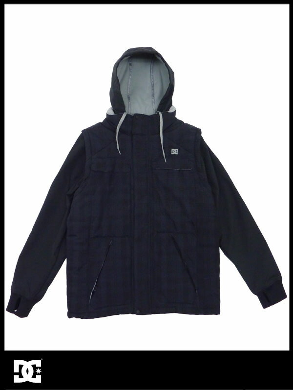 中古品　DC SNOWBOARD SILVERTON　JACKET BLK　XLサイズ レンタル可 スポーツ・アウトドア ウインタースポーツ スノーボード メンズウエア ジャケット レンタルウエアー ジャケットのみ